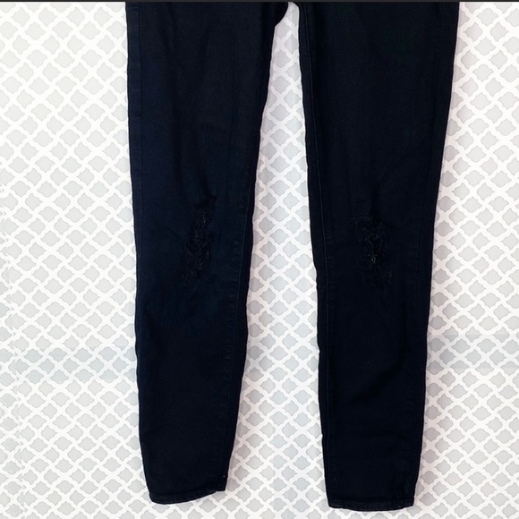 EUC Paige Dice Black Destructed Verdugo Ankle Jean - Picture 4 of 12